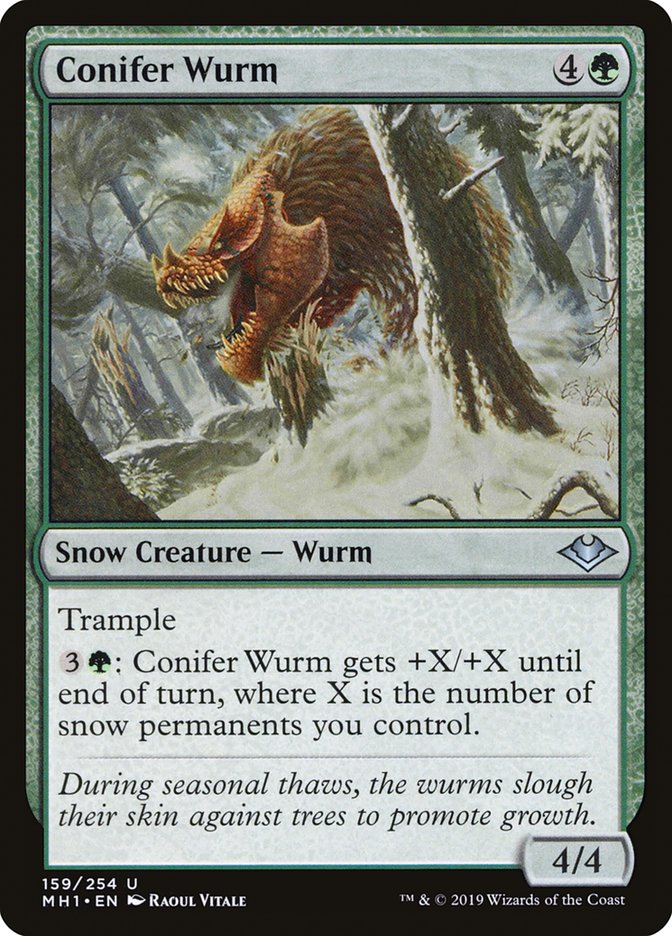 Conifer Wurm [Modern Horizons] | Dumpster Cat Games