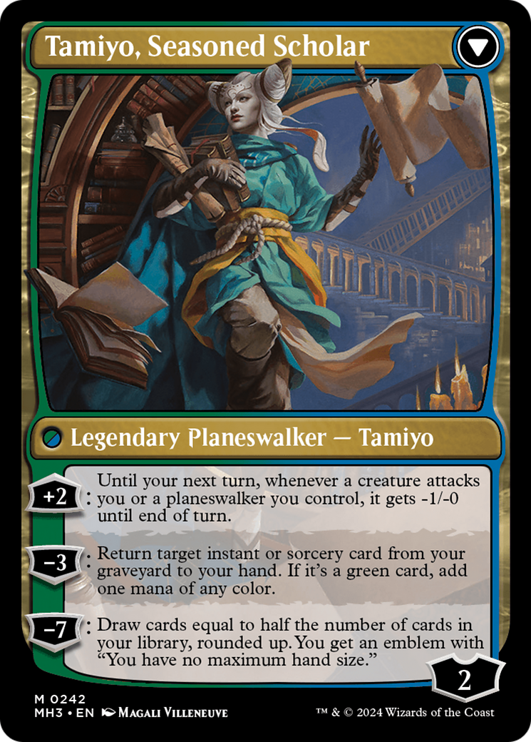 Tamiyo, Inquisitive Student // Tamiyo, Seasoned Scholar [Modern Horizons 3] | Dumpster Cat Games