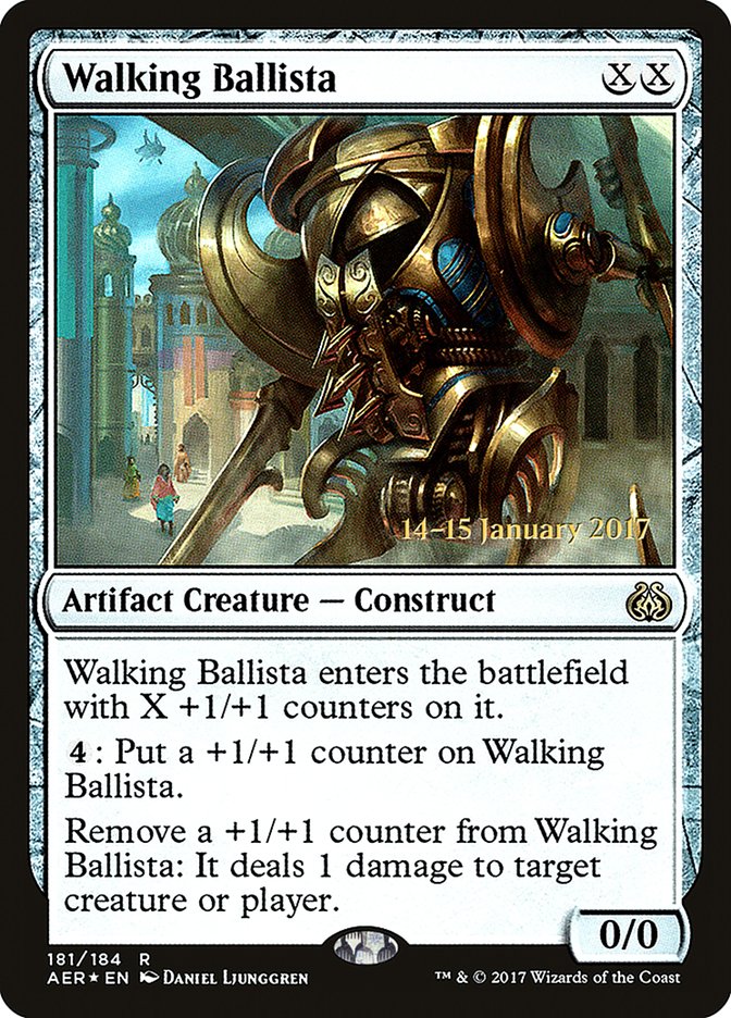 Walking Ballista [Aether Revolt Prerelease Promos] | Dumpster Cat Games