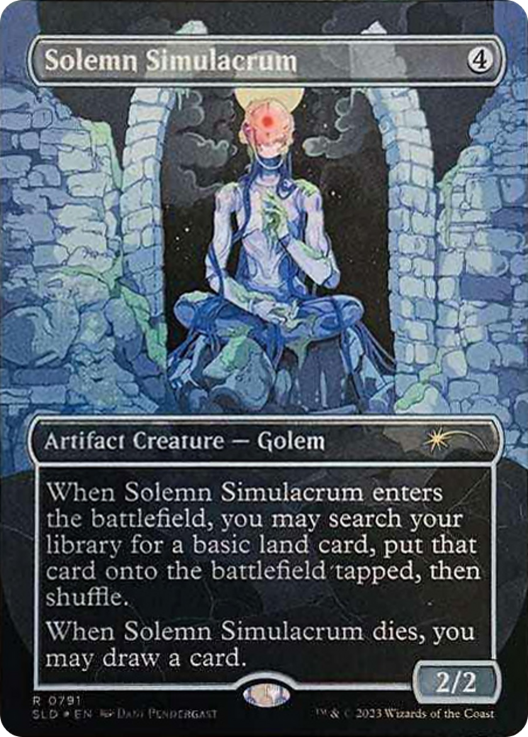 Solemn Simulacrum (0791) (Galaxy Foil) [Secret Lair Drop Series] | Dumpster Cat Games