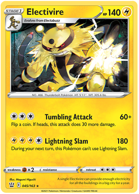 Electivire (045/163) [Sword & Shield: Battle Styles] | Dumpster Cat Games