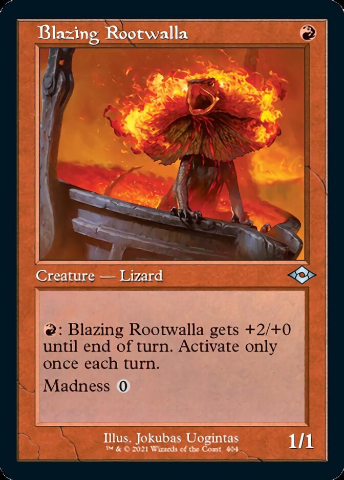 Blazing Rootwalla (Retro) [Modern Horizons 2] | Dumpster Cat Games