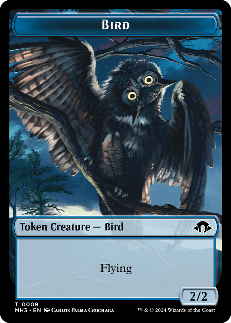 Eldrazi Spawn // Bird Double-Sided Token [Modern Horizons 3 Tokens] | Dumpster Cat Games