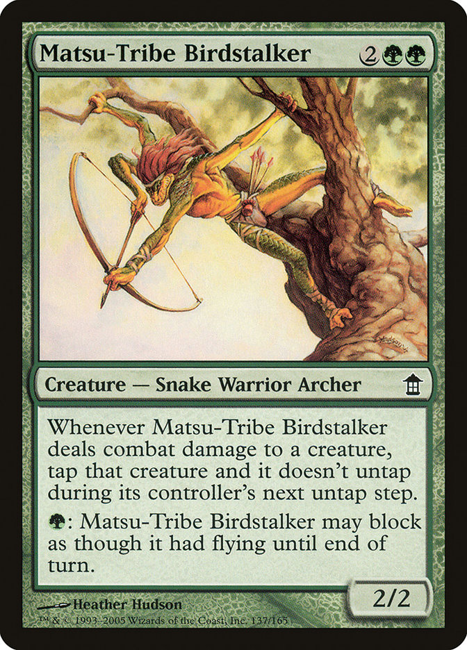 Matsu-Tribe Birdstalker [Saviors of Kamigawa] | Dumpster Cat Games