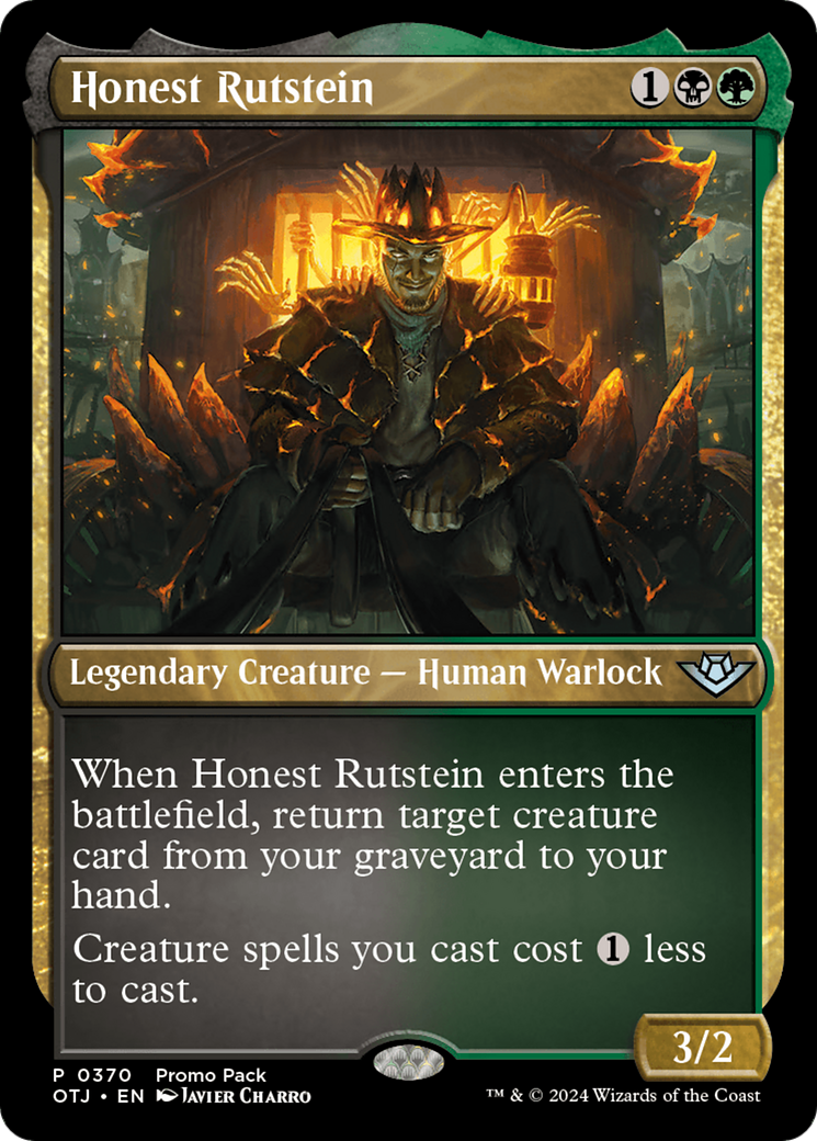 Honest Rutstein (Promo Pack) [Outlaws of Thunder Junction Promos] | Dumpster Cat Games