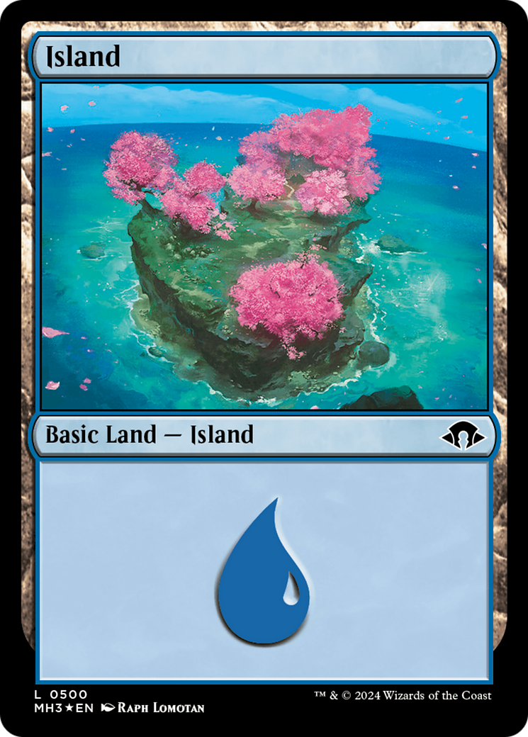 Island (0500) (Ripple Foil) [Modern Horizons 3] | Dumpster Cat Games