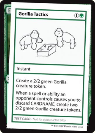 Gorilla Tactics (2021 Edition) [Mystery Booster Playtest Cards] | Dumpster Cat Games