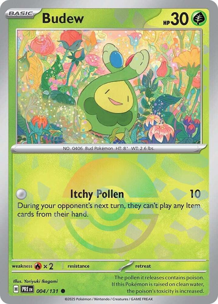 Budew (004/131) (Poke Ball Pattern) [Scarlet & Violet: Prismatic Evolutions] | Dumpster Cat Games