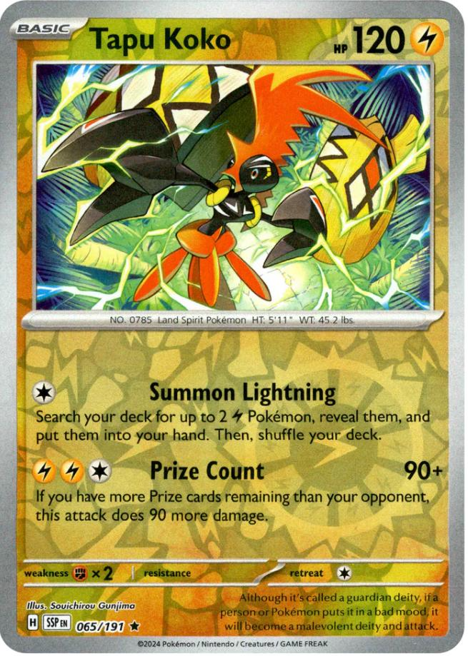 Tapu Koko (065/191) [Scarlet & Violet: Surging Sparks] | Dumpster Cat Games