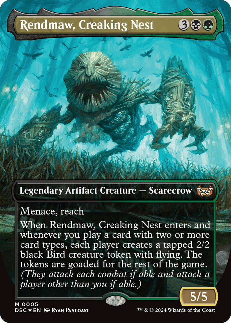 Rendmaw, Creaking Nest (Borderless) [Duskmourn: House of Horror Commander] | Dumpster Cat Games