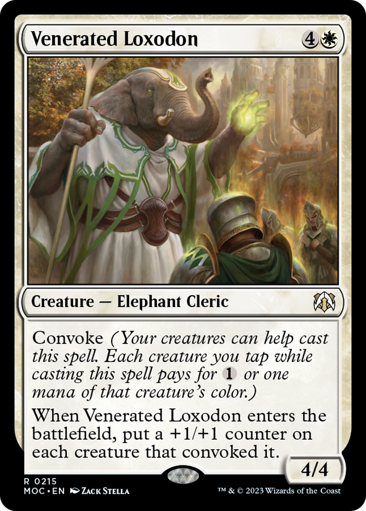 Venerated Loxodon [March of the Machine Commander] | Dumpster Cat Games