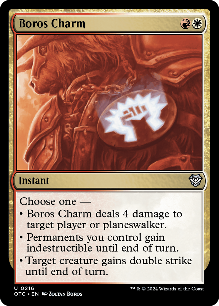 Boros Charm [Outlaws of Thunder Junction Commander] | Dumpster Cat Games