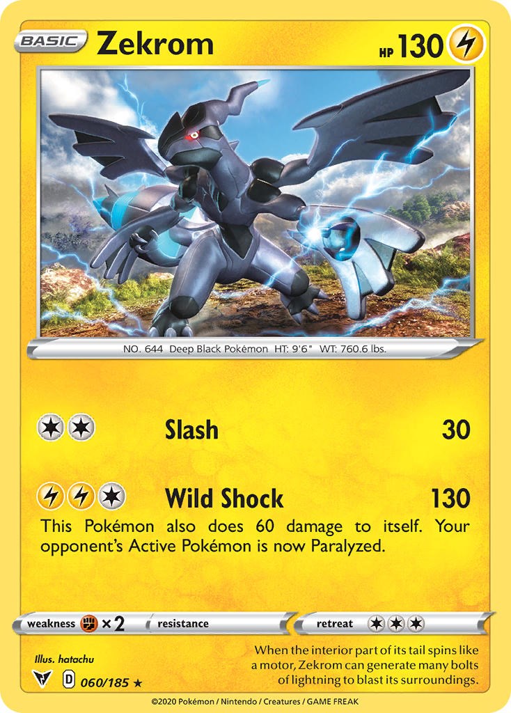 Zekrom (060/185) (Cosmos Holo) [Sword & Shield: Black Star Promos] | Dumpster Cat Games