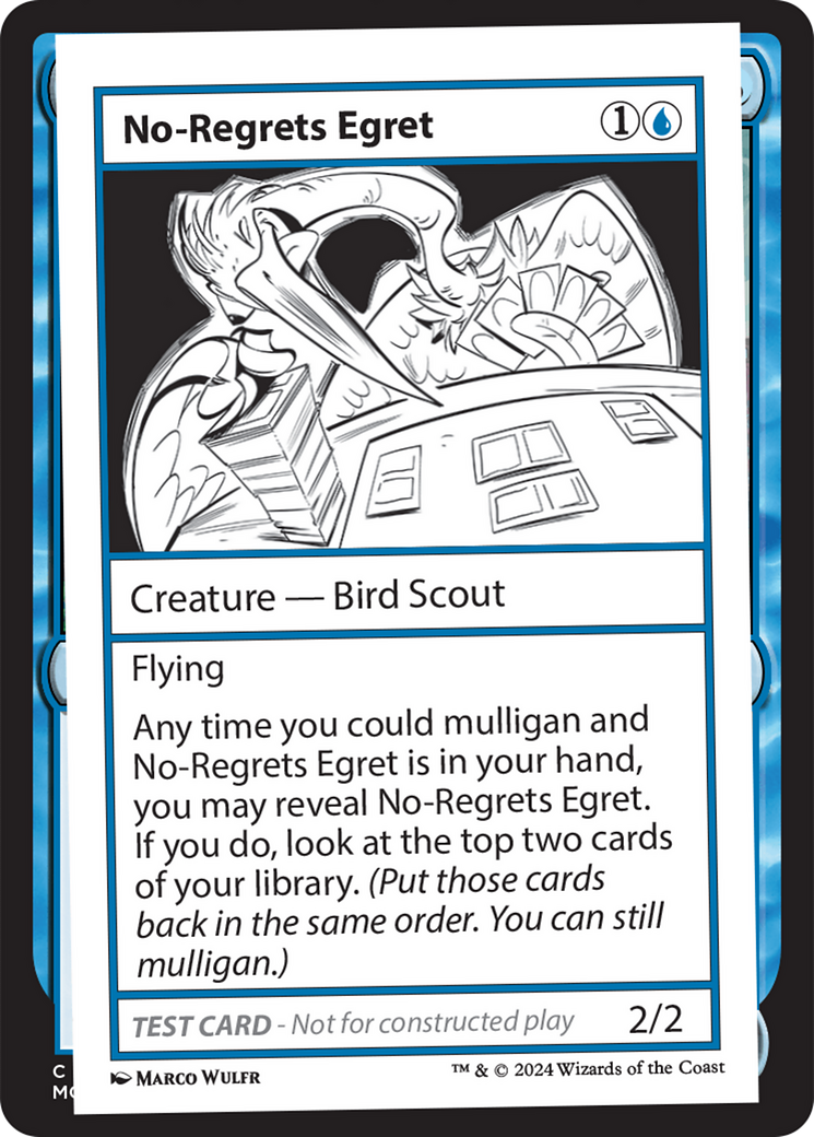 No-Regrets Egret [Mystery Booster 2 Playtest Cards] | Dumpster Cat Games