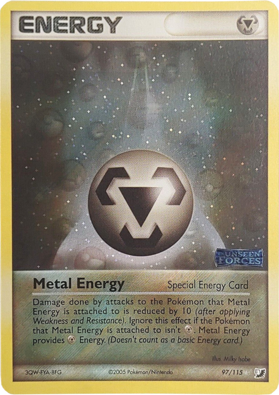 Metal Energy (97/115) (Stamped) [EX: Unseen Forces] | Dumpster Cat Games