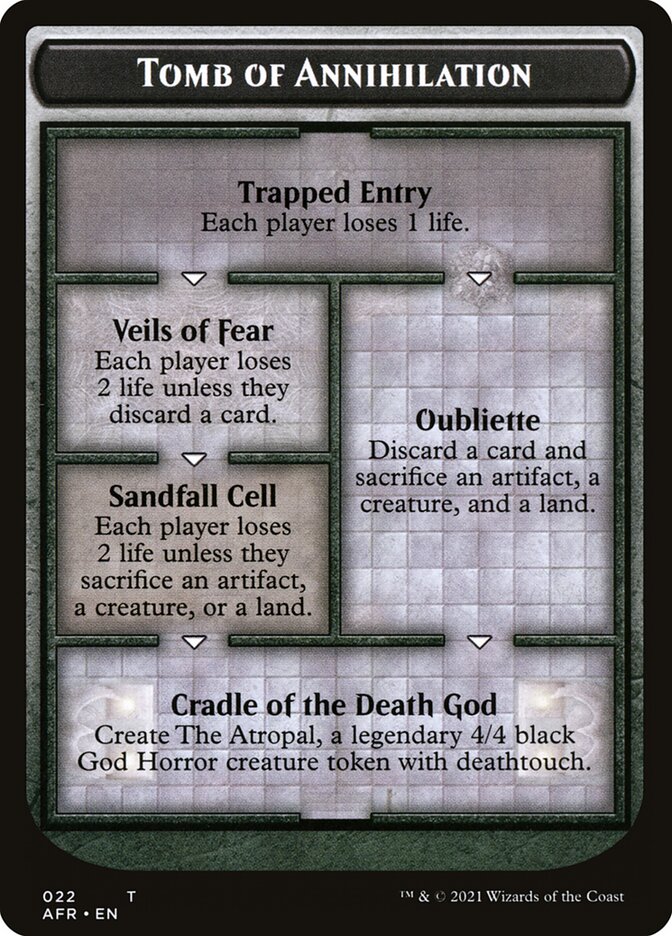 Dungeon of the Mad Mage // Tomb of Annihilation Double-Sided Token [Dungeons & Dragons: Adventures in the Forgotten Realms Tokens] | Dumpster Cat Games