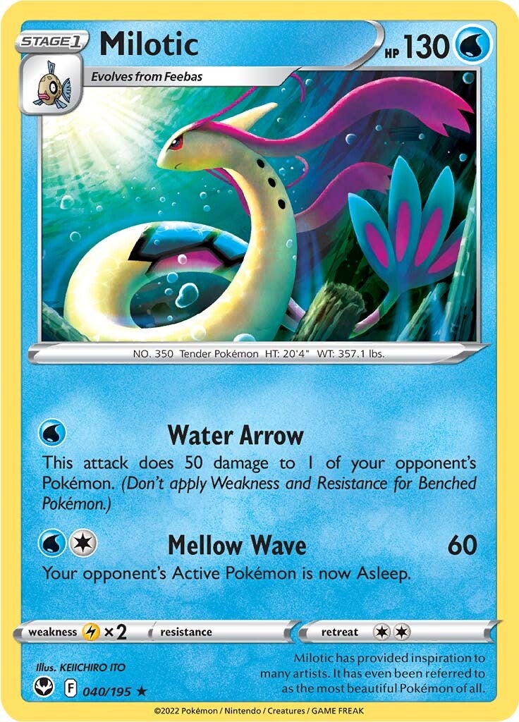 Milotic (040/195) [Sword & Shield: Silver Tempest] | Dumpster Cat Games