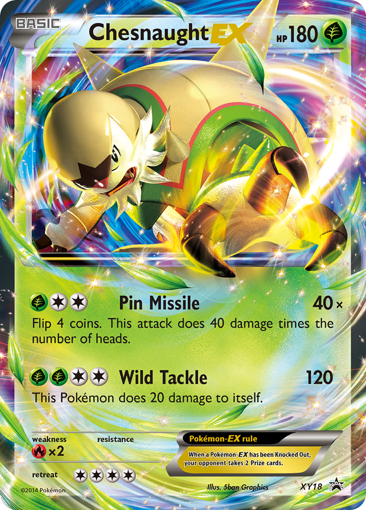 Chesnaught EX (XY18) [XY: Black Star Promos] | Dumpster Cat Games