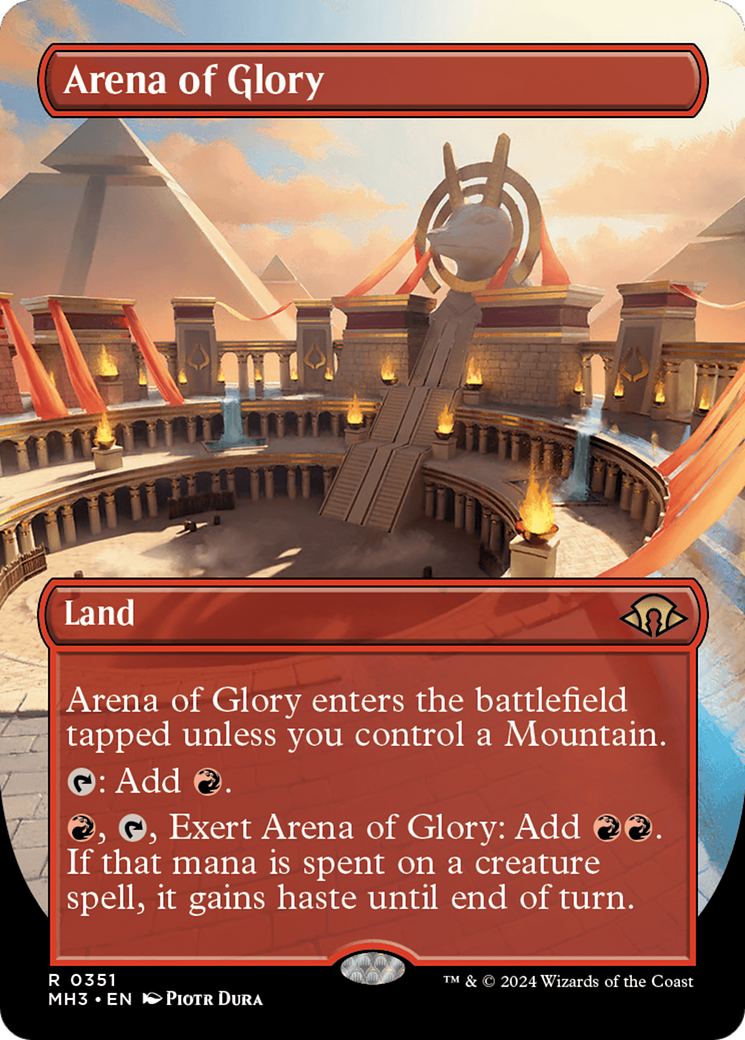 Arena of Glory (Borderless) [Modern Horizons 3] | Dumpster Cat Games