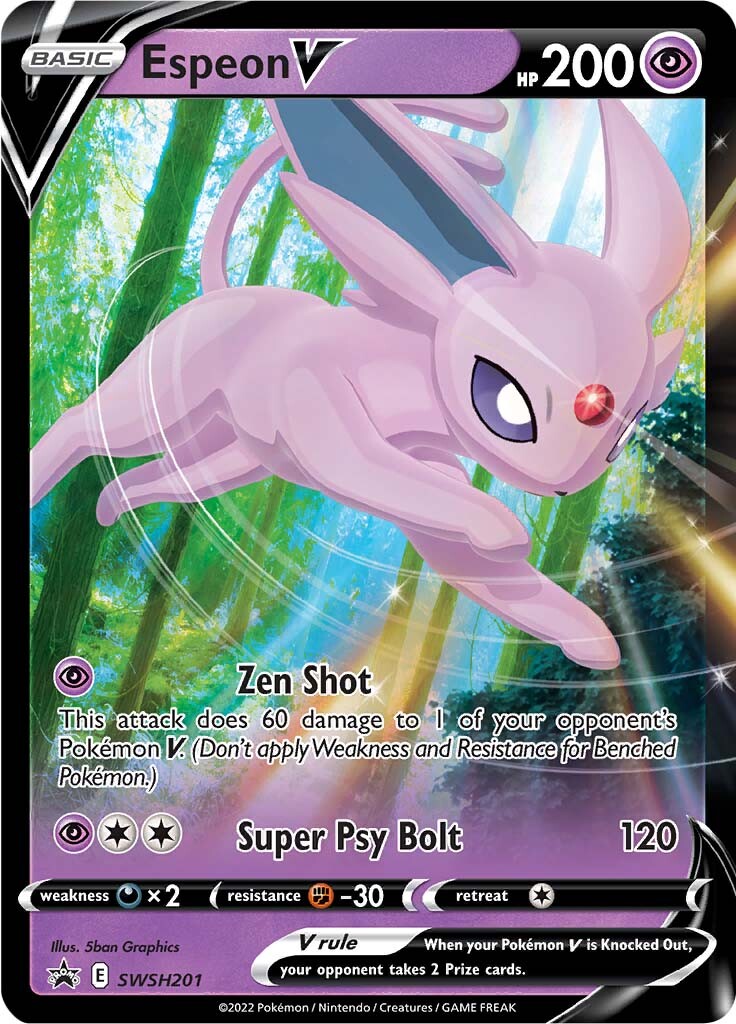 Espeon V (SWSH201) [Sword & Shield: Black Star Promos] | Dumpster Cat Games