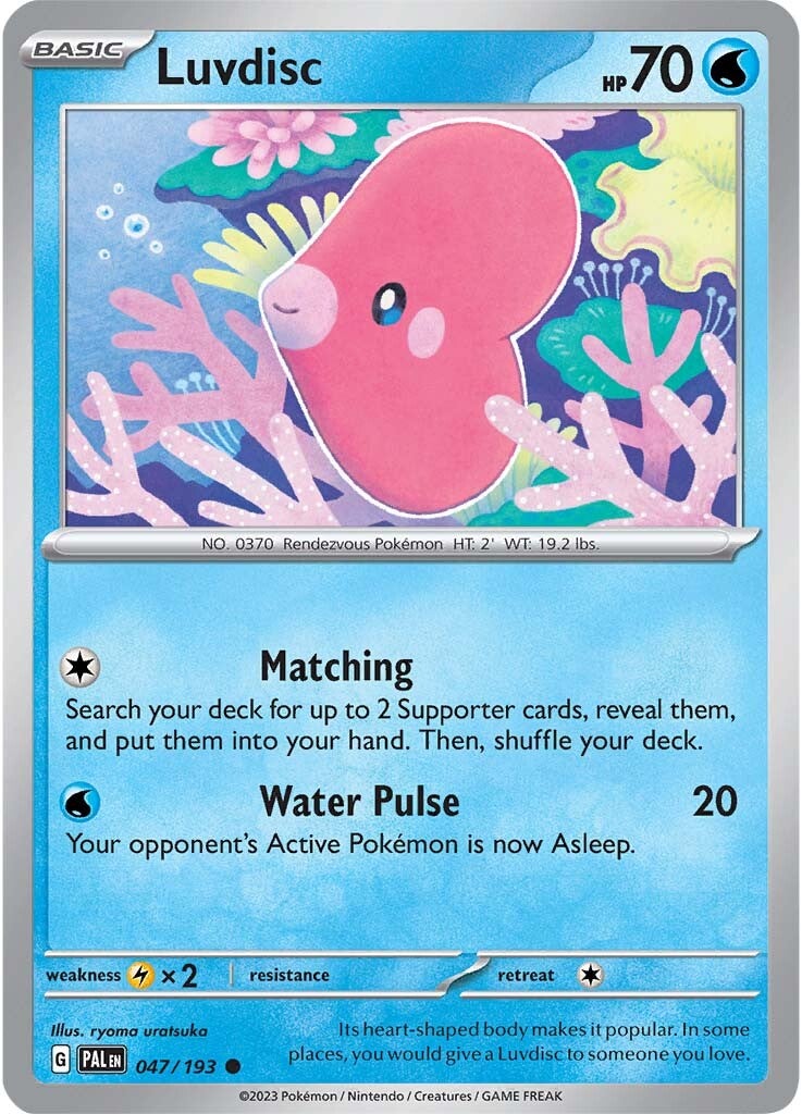 Luvdisc (047/193) [Scarlet & Violet: Paldea Evolved] | Dumpster Cat Games