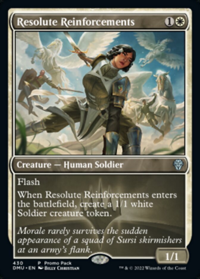 Resolute Reinforcements (Promo Pack) [Dominaria United Promos] | Dumpster Cat Games