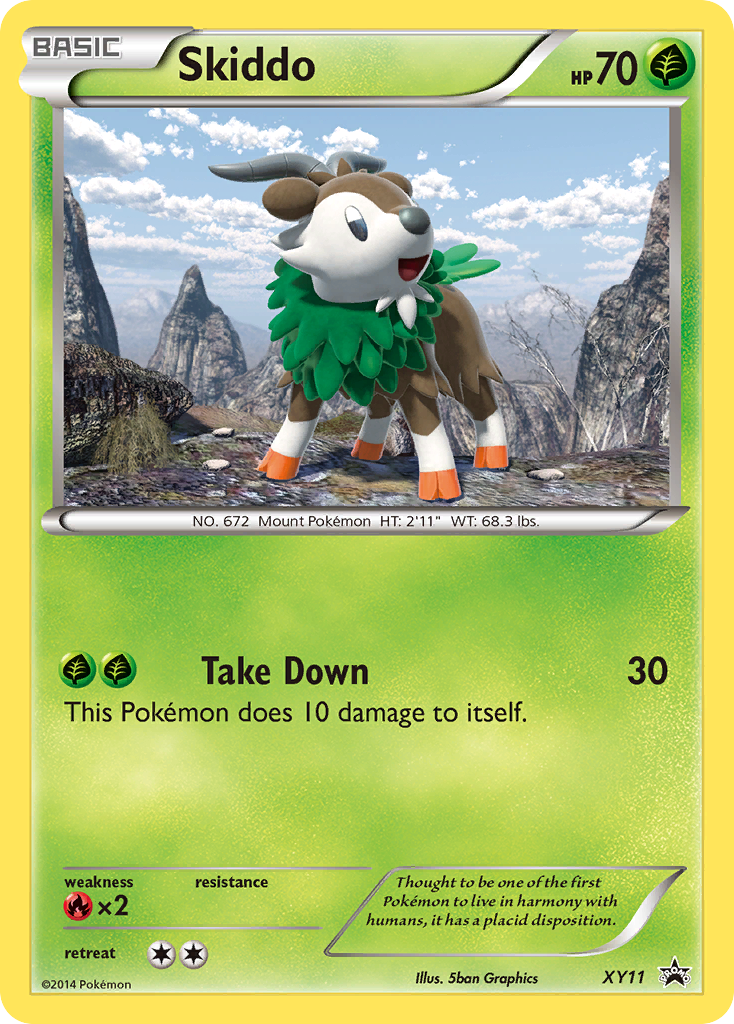 Skiddo (XY11) [XY: Black Star Promos] | Dumpster Cat Games