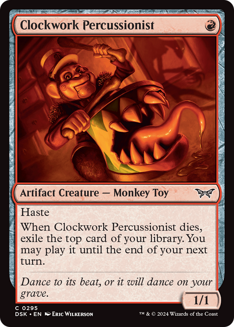 Clockwork Percussionist (0295) [Duskmourn: House of Horror] | Dumpster Cat Games