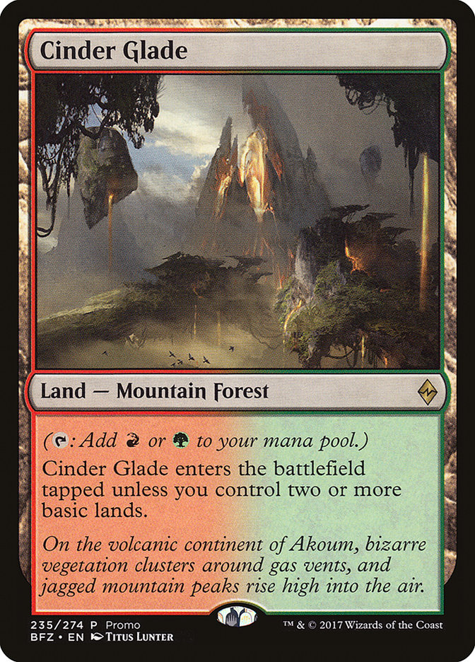 Cinder Glade (Promo) [Standard Showdown Promos] | Dumpster Cat Games