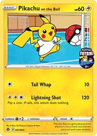 Pikachu on the Ball (001/005) [Miscellaneous Cards] | Dumpster Cat Games