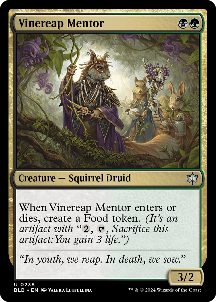 Vinereap Mentor [Bloomburrow] | Dumpster Cat Games