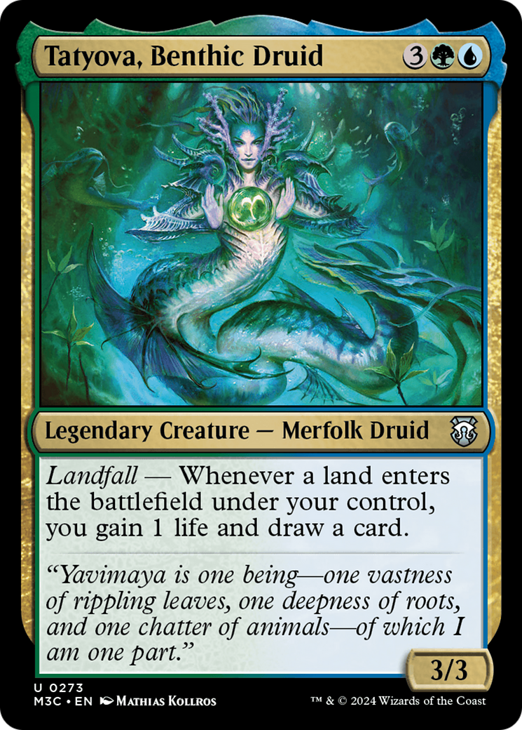 Tatyova, Benthic Druid (Ripple Foil) [Modern Horizons 3 Commander] | Dumpster Cat Games