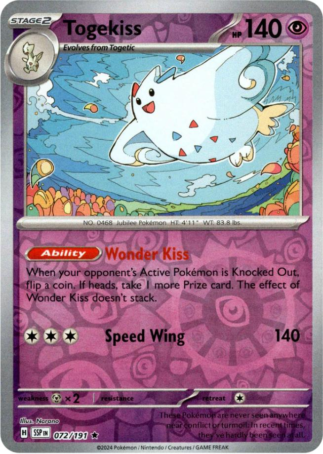 Togekiss (072/191) [Scarlet & Violet: Surging Sparks] | Dumpster Cat Games