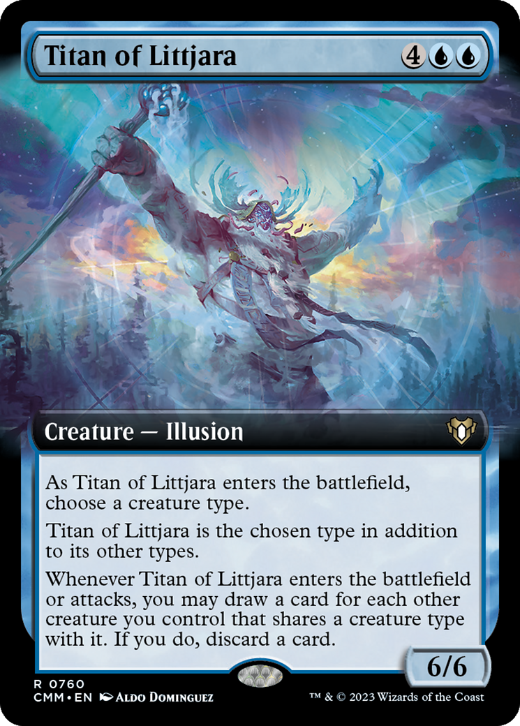 Titan of Littjara (Extended Art) [Commander Masters] | Dumpster Cat Games