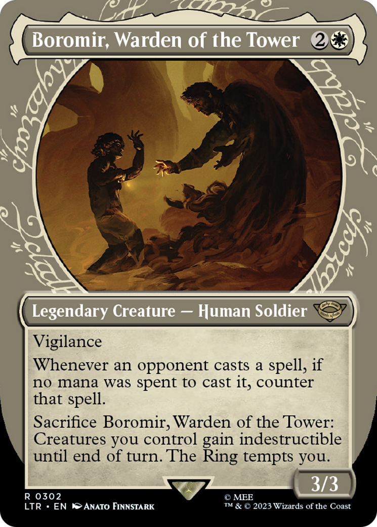 Boromir, Warden of the Tower (Showcase Ring Frame) [The Lord of the Rings: Tales of Middle-Earth] | Dumpster Cat Games