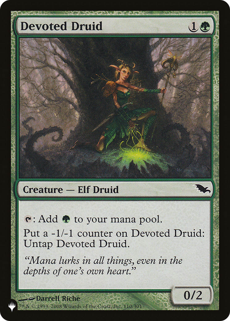 Devoted Druid (SHM) [The List Reprints] | Dumpster Cat Games