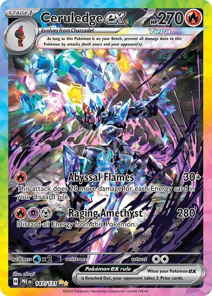 Ceruledge ex (147/131) [Scarlet & Violet: Prismatic Evolutions] | Dumpster Cat Games