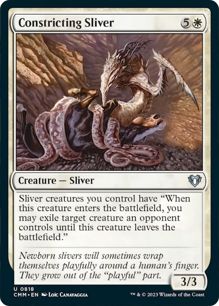 Constricting Sliver [Commander Masters] | Dumpster Cat Games