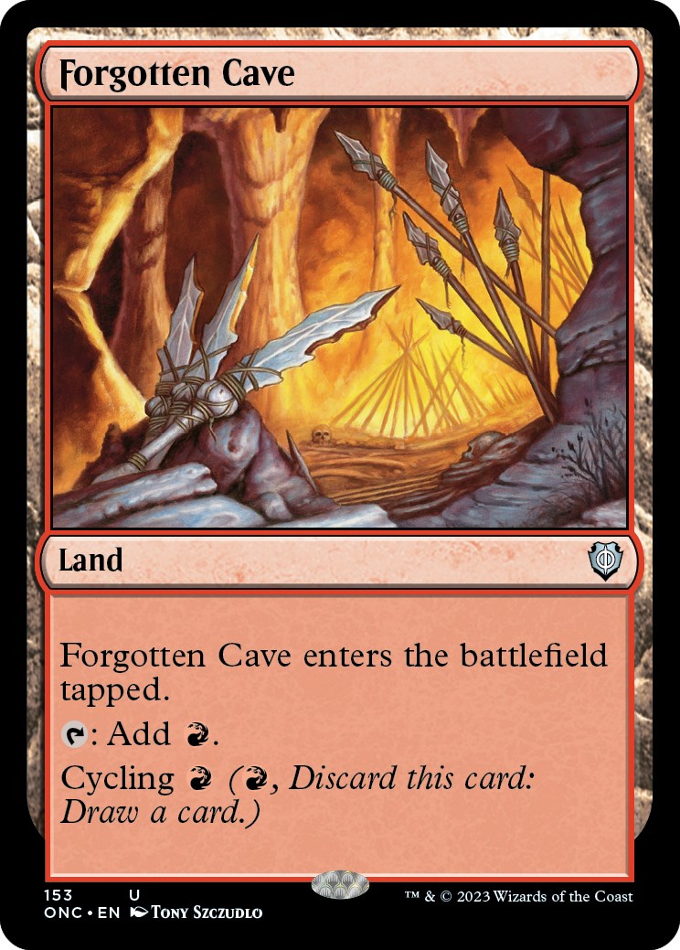 Forgotten Cave [Phyrexia: All Will Be One Commander] | Dumpster Cat Games