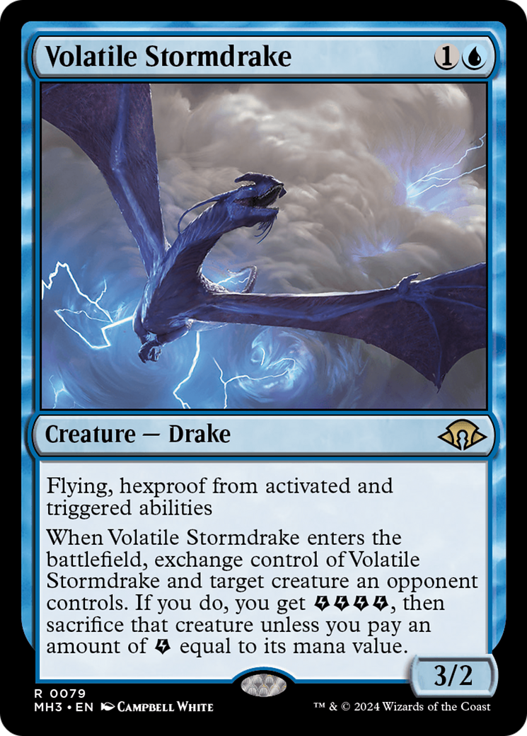 Volatile Stormdrake [Modern Horizons 3] | Dumpster Cat Games