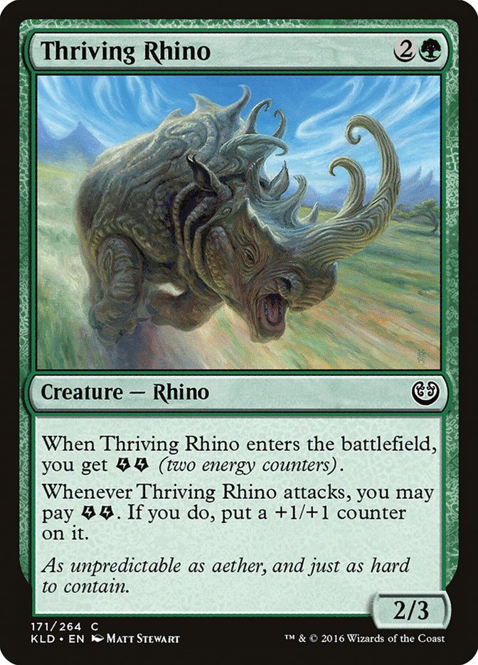 Thriving Rhino [Kaladesh] | Dumpster Cat Games