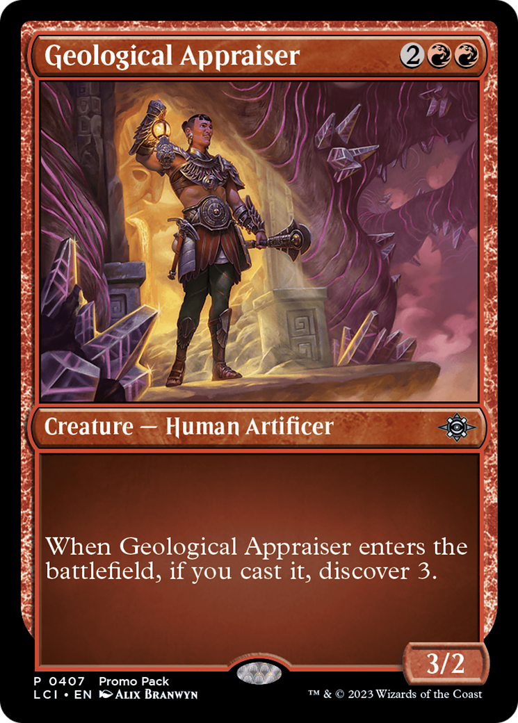 Geological Appraiser [The Lost Caverns of Ixalan Promos] | Dumpster Cat Games