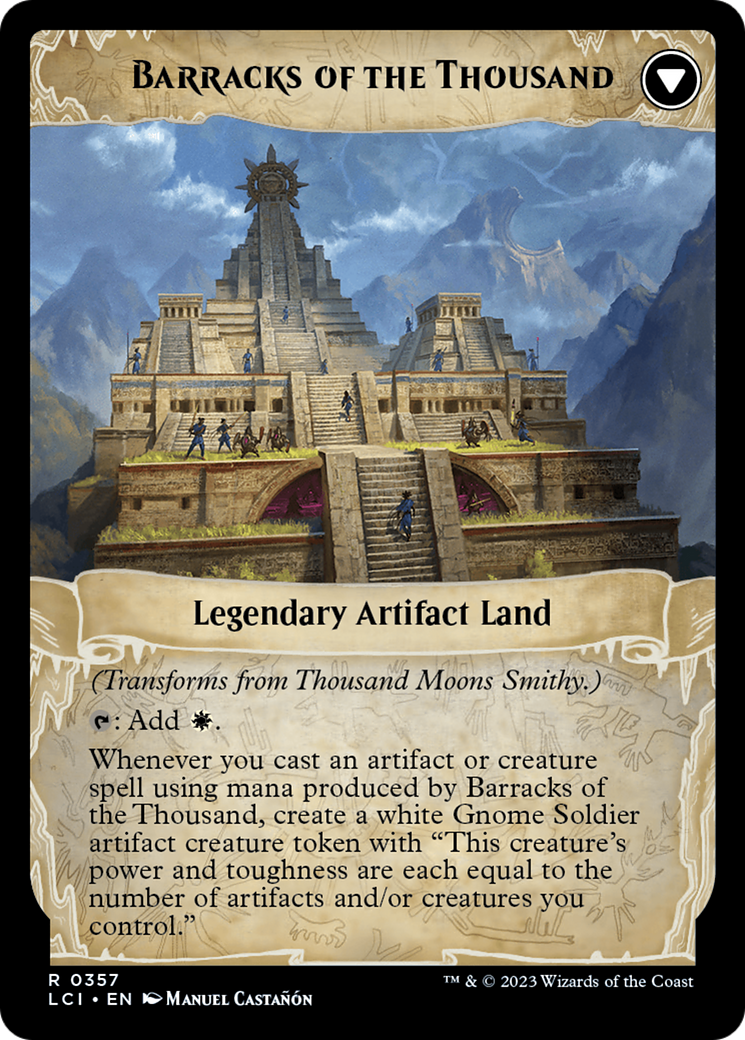 Thousand Moons Smithy (Extended Art) // Barracks of the Thousand [The Lost Caverns of Ixalan] | Dumpster Cat Games