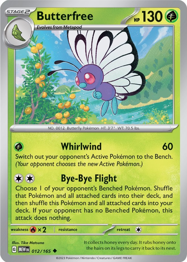 Butterfree (012/165) [Scarlet & Violet: 151] | Dumpster Cat Games