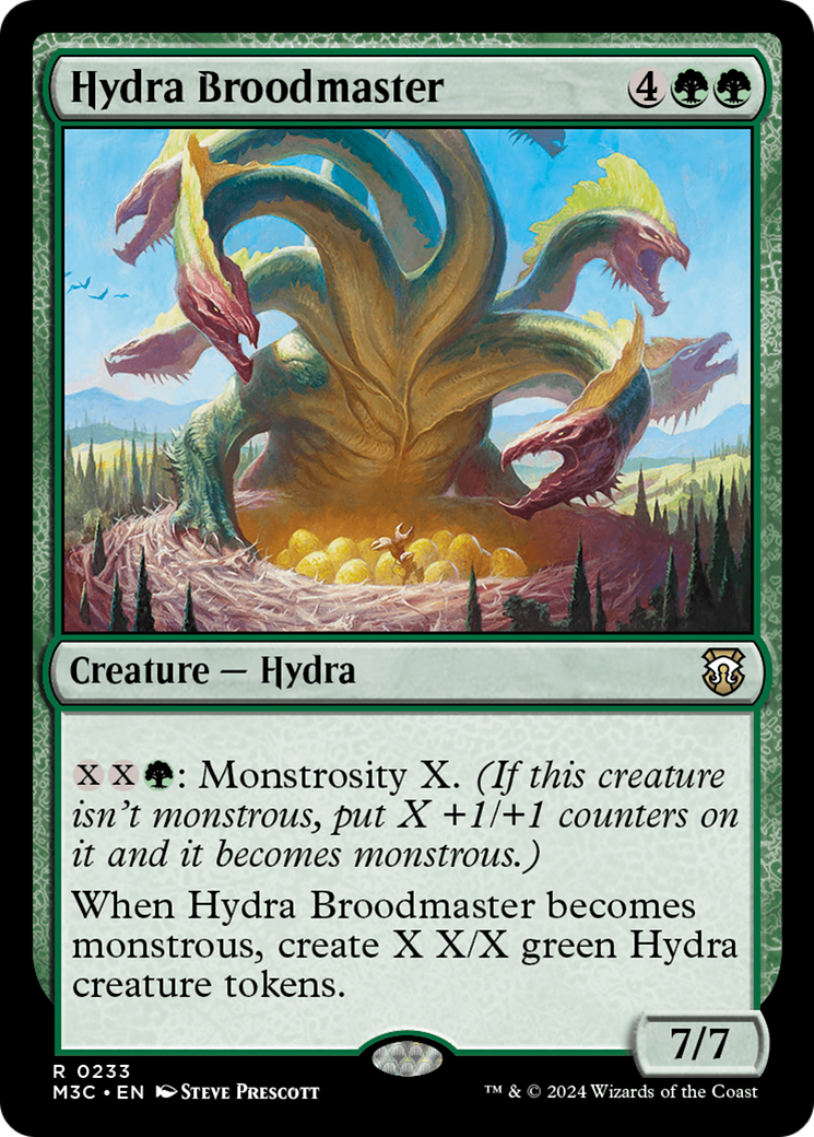 Hydra Broodmaster (Ripple Foil) [Modern Horizons 3 Commander] | Dumpster Cat Games