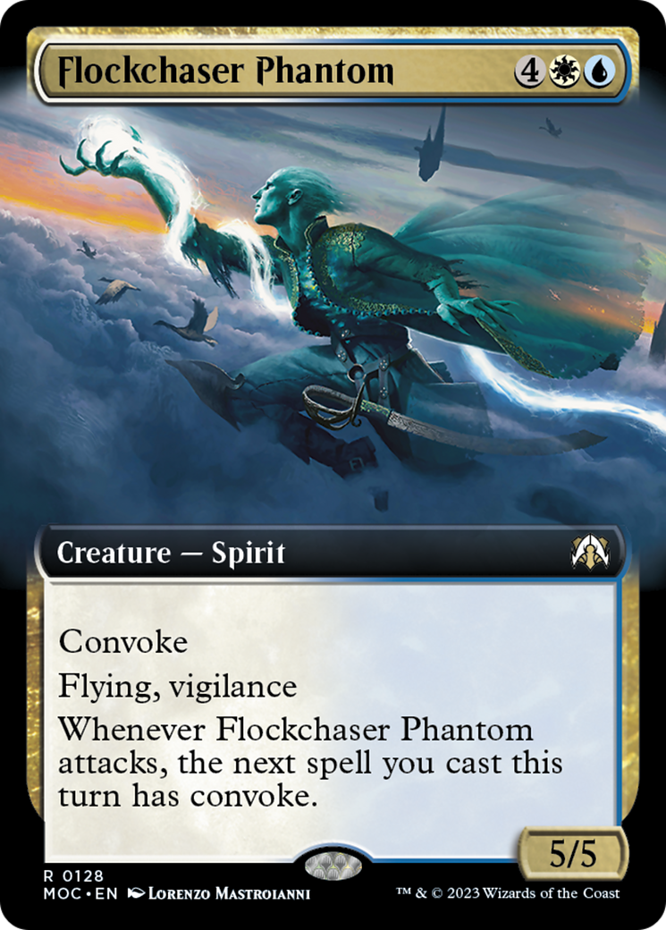 Flockchaser Phantom (Extended Art) [March of the Machine Commander] | Dumpster Cat Games