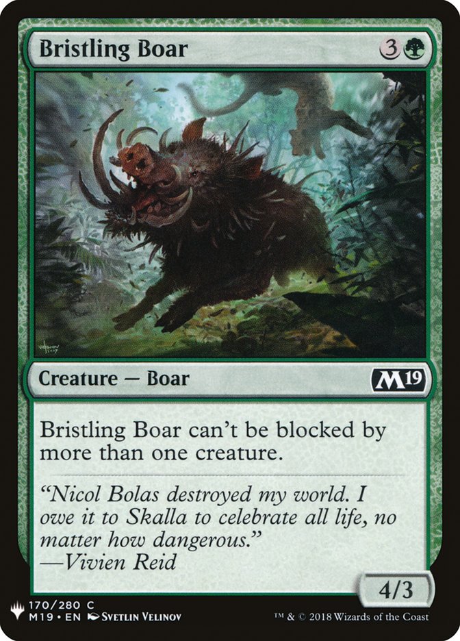 Bristling Boar [Mystery Booster] | Dumpster Cat Games