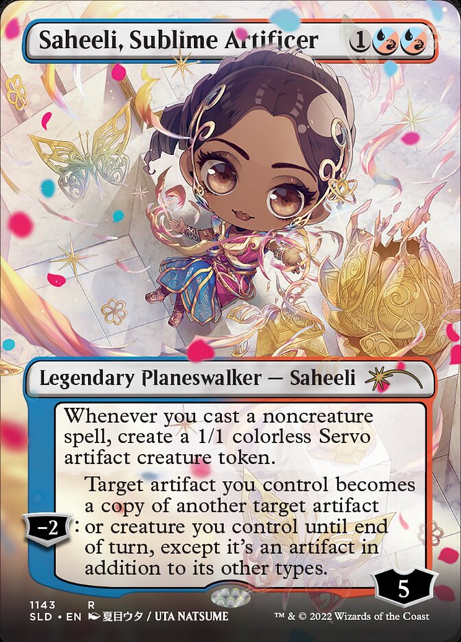 Saheeli, Sublime Artificer (Borderless) [Secret Lair Drop Series] | Dumpster Cat Games