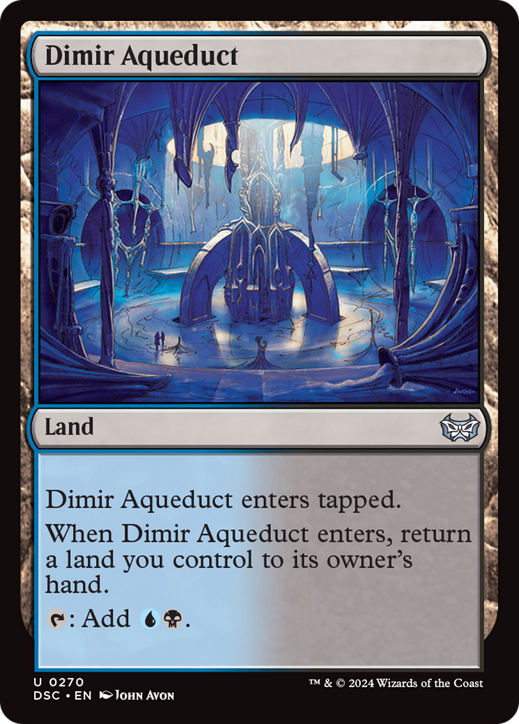 Dimir Aqueduct [Duskmourn: House of Horror Commander] | Dumpster Cat Games