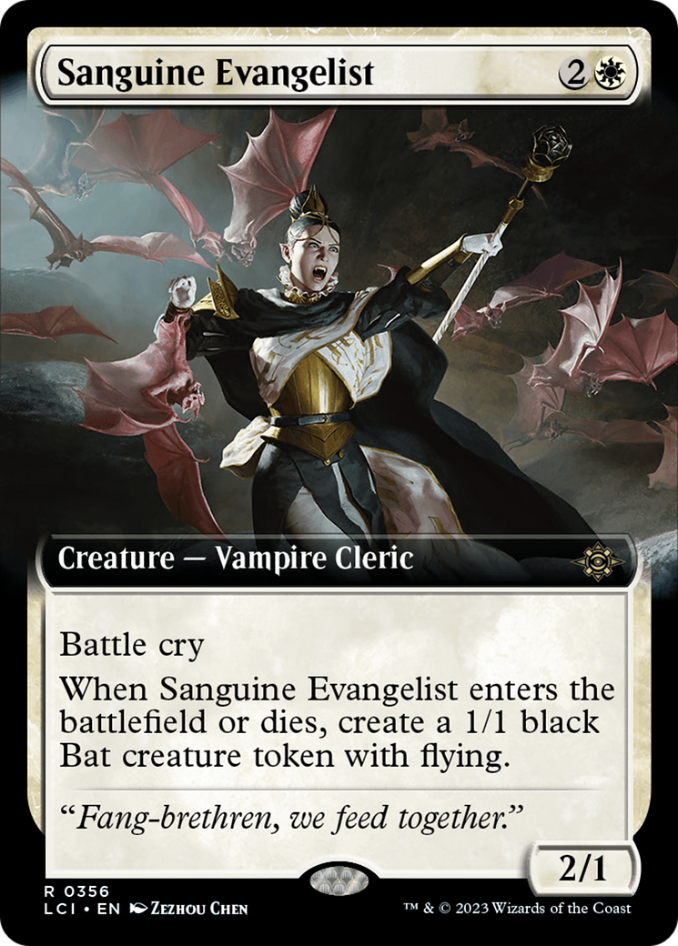 Sanguine Evangelist (Extended Art) [The Lost Caverns of Ixalan] | Dumpster Cat Games